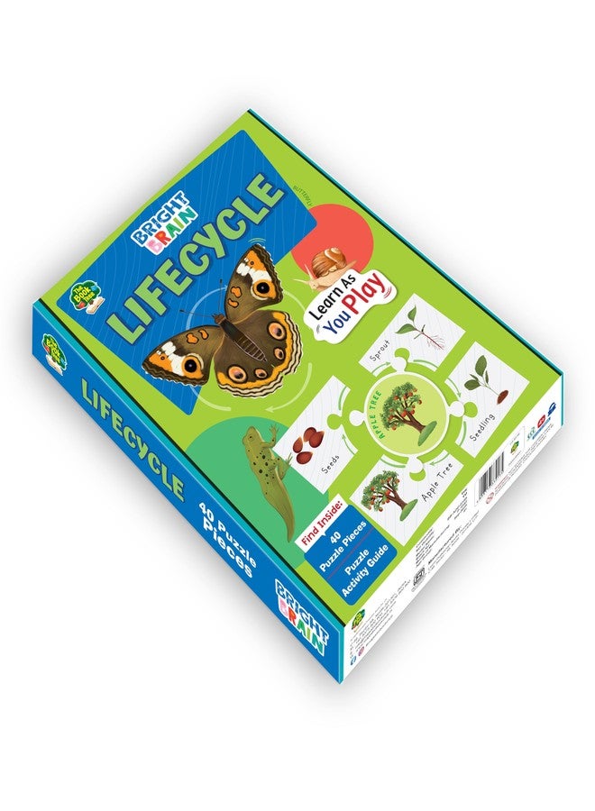 The Book Tree Bright Brain Lifecycle Puzzle - Explore & Understand Lifecycles with 40 Puzzle Pieces - Perfect for Kids Age 3+ - Gift Box by Majestic Book Club - Image 5